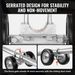 Sliding Gate Kit 6' Adjustable Heavy Duty Rolling Hardware 600 Lbs Load_maomaolike.com