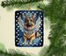 German Shepherd My Angel Porcelain Ornament Christmas Tree Hanging Decorations For Home Christmas Holiday, Rectangle, Gift, Multicolor_maomaolike.com