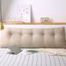 SOGA 180cm Beige Triangular Wedge Bed Pillow Headboard Backrest Bedside Tatami Cushion Home Decor_maomaolike.com