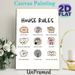 House Rules Painting Poster, Soft-toned Cute Hand-drawn Style Poster, Warm Family Behavioral Guidelines Decor Ideal For Home Living Spaces_maomaolike.com