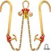 V Bridle Chain, 5 16 In X 2 Ft Tow Chain Bridle, Grade 80 V-Bridle Transport Chain, 9260 Lbs Break Strength With TJ Hooks & Grab Hooks, Heavy Duty Pear Link Connector And Chain Shorteners_maomaolike.com