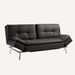 Folding Futon Sofa Bed For Living Room-Dark Brown_maomaolike.com