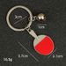 Unisex Table tennis keychain Badminton tennis key chain metal paint three-dimensional pendant gift_maomaolike.com
