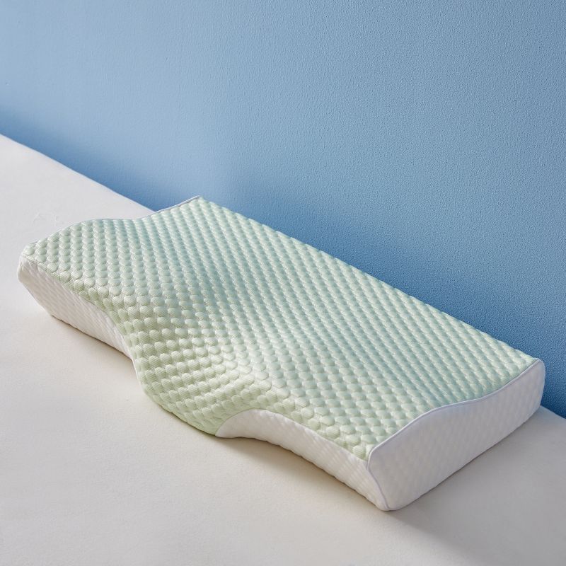 Cervical Pillow For Neck And Shoulder,Contour Memory Foam Pillow,Ergonomic Neck Support Pillow For Side Back Stomach Sleepers With Pillowcase_maomaolike.com