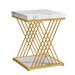 Square End Table, 2-Tier Side Table Modern Bedside Table_maomaolike.com
