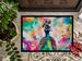 Hippie Animal Peacock Doormat Front Door Mat Indoor Outdoor Rugs For Entryway, Non Slip Washable Low Pile, 24H X 36W_maomaolike.com