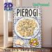 Pierogi Themed Painting Poster, Vintage Illustrated Polish Cuisine Scene Poster, Appetizing Traditional Food Display, Ideal For Kitchen And Dining_maomaolike.com