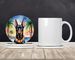 Doberman Pinscher Luau Large Sandstone Coasters Pack Of 4 Absorbent Round Coasters Decor Gifts For Men Or Women, 4 In, Multicolor_maomaolike.com