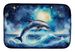 Dolphin In A Starry Sea Dish Drying Mat Absorbent Dish Drying Mat Pad For Kitchen Counter Dish Drainer Mat For Countertop, 14 X 21", Multicolor_maomaolike.com