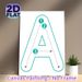 Letter A Writing Guide Painting Poster, Minimalist Clean Line Art Poster, Step-by-step Tracing Guide To Assist With Letter Formation, Ideal For Study_maomaolike.com