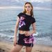 Women's clothing new short-sleeved printed hip skirt suit ladies high-end suit two-piece skirt_maomaolike.com