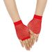 Unisex Vintage short fishnet gloves Bride wedding party half finger fingerless mesh gloves Mesh gloves_maomaolike.com