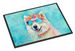 Samoyed Hippie Dawg Doormat Front Door Mat Indoor Outdoor Rugs For Entryway, Non Slip Washable Low Pile, 24H X 36W_maomaolike.com