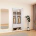 Closet Organizer System With Drawers,Walk In Closet Organizers And Storage, Wardrobe Closet With Closet Shelves, DIY Wooden Clothing Racks For Hanging Clothes (47" W X 16" D X 71" H)_maomaolike.com