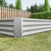 Raised Garden Bed Kit - Metal Raised Bed Garden 7.6x3.7x0.98ft For Flower Planters, Vegetables Herb Silver_maomaolike.com