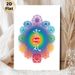 Reiki Chakra Painting Poster, Vibrant Colorful Symmetrical Spiritual Symbol Poster, Serene Spiritual Decor Suitable For Meditation Room, Yoga Studio_maomaolike.com
