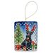 Scottish Terrier Christmas Reindeer Porcelain Ornament Christmas Tree Hanging Decorations For Home Christmas Holiday, Rectangle, Gift, Multicolor_maomaolike.com