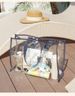 Transparent Swimming PVC Beach Jelly Waterproof Handbag Plastic Shopping Large Capacity Bag For Women_maomaolike.com