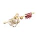 Hairband Storage Rack Walnut Wood Bathroom Wall-Mounted No-Drill Tie Holder Accessories Magic Hair Ring Hook_maomaolike.com
