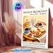 French Breakfast Painting Poster, Warm-toned Retro Style Gourmet Breakfast Spread Poster, Cozy Culinary-themed Decor, Ideal For Kitchen And Dining_maomaolike.com