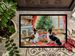 Papillon Christmas Cookies Doormat Front Door Mat Indoor Outdoor Rugs For Entryway, Non Slip Washable Low Pile, 24H X 36W_maomaolike.com