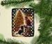 Tibetan Terrier And Santa Claus Porcelain Ornament Christmas Tree Hanging Decorations For Home Christmas Holiday, Rectangle, Gift, Multicolor_maomaolike.com