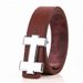 HOT Designer H Brand Belts Men Youth High Quality Male PU Leather Women Accessories for Teens Jeans Belt Black 3.3 Cm_maomaolike.com