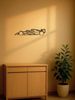 Stylish Edge Metal Line Racing Car Wall Adornment-Suspended Iron Wall Sculptures_maomaolike.com
