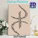 Mystic Symbol Cross Painting Poster, Minimalist Black Linear Symbolic Cross Poster, Unique Cultural Symbolic Decor Suitable For Living Room, Study_maomaolike.com