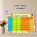 School Timetable Painting Poster, Cute Cartoon Capybara Themed Colorful Poster, Assists In Arranging Weekly Class Plans, Suitable For Classrooms And_maomaolike.com