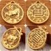 New Brass Zodiac Tag Ancient Method Hollow Pattern Pendant Necklace Same Style As In Gold Store_maomaolike.com