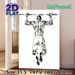 Pull-up Fitness Painting Poster, Monochrome Ink Splash Style Poster, Motivational Fitness Decor, Suitable For Gym And Home Workout Spaces_maomaolike.com