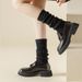 Stocking pile plush and pile thick long tube stocking leg cover women solid color warm stocking_maomaolike.com