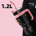 LUSQI 1200ml Water Stainless Steel With Handle&Straw Thermos Bottle For Coffee Tea_maomaolike.com