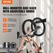 VEVOR Bike Storage Rack, 2 Bike Racks, Wall Mount Bike Storage Hanger, Home And Garage Organizer, Customizable For Various Bike Sizes, Adjustable Holder For Space Saving, Holds Up To 100 Lbs, 17-inch_maomaolike.com