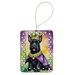 Scottish Terrier King Of Mardi Gras Porcelain Ornament Christmas Tree Hanging Decorations For Home Christmas Holiday, Rectangle, Gift, Multicolor_maomaolike.com