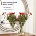 23.62 Inches Wood Round Decorative Mirrors For Wall Decor, Rustic Circle Mirror For Bedroom, Bathroom, Living Room, Entryway Mirror For Home And Office With Beads_maomaolike.com