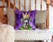 Great Dane King Of Mardi Gras Throw Pillow Machine Washable, Indoor Outdoor Decorative Pillow For Couch, Bed Or Patio, 14Hx14W_maomaolike.com