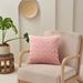 Home Furniture Pure Color Rose Velvet Pillow Cover Sofa Bed Headrest Pillow Cover_maomaolike.com