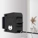 SOGA 2X 160mm Wall-Mounted Clothes Line Dry Rack Foldable Hanger Black_maomaolike.com