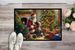 German Shorthaired Pointer And Santa Claus Doormat Front Door Mat Indoor Outdoor Rugs For Entryway, Non Slip Washable Low Pile, 24H X 36W_maomaolike.com