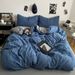 Simple Solid Color Four-Piece Duvet Cover Bedding Student Dormitory Single Three-Piece Set Bed Sheet Style_maomaolike.com
