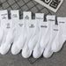 Unisex Casual Sports Letter Cotton Crew Socks A Pair_maomaolike.com
