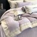 Maroch French Style High Luxury Cloud Feel Bear Ultra Velvet Four-Piece Set Polka Dot Warm Bedding Christmas_maomaolike.com