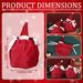 5Pcs Christmas Drawstring Bags Christmas Hat Design Flannel Gift Wrapping Bag Small Goodie Candy Snack Bag Party Favor Treat Pouch Bags For Holiday Birthday Xmas New Year Wedding Party Supplies_maomaolike.com