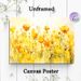Yellow Wildflower Themed Painting Poster, Soft Watercolor Vibrant Yellow Wildflower Field Poster, Warm-toned Gentle Floral Decor Idea For Living Room_maomaolike.com