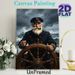 Sea Captain Themed Painting Poster, Realistic Dramatic Stormy Sea Scene Poster, Captivating Nautical Artwork, Ideal For Home Office And Coastal-themed_maomaolike.com