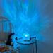 Gift For Girls Rotating Water Ripple Atmosphere Bedroom Bedside Flame Romantic Light Dynamic Square Table Lamp_maomaolike.com
