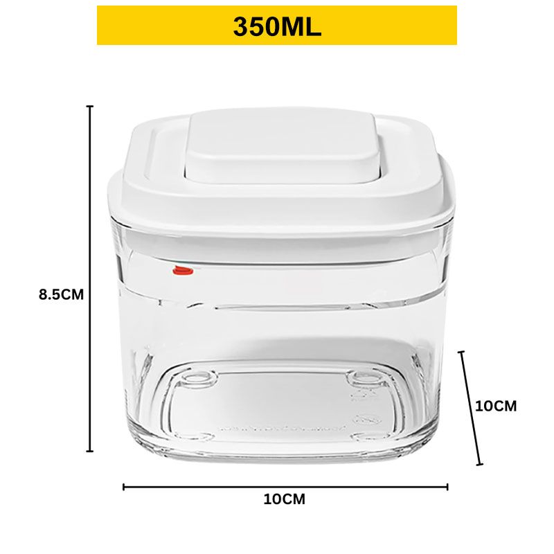 Stackable Transparent Vacuum Sealed Container, Extra Airtight Plastic Dry Food Storage Box For Kitchen Pantry_maomaolike.com