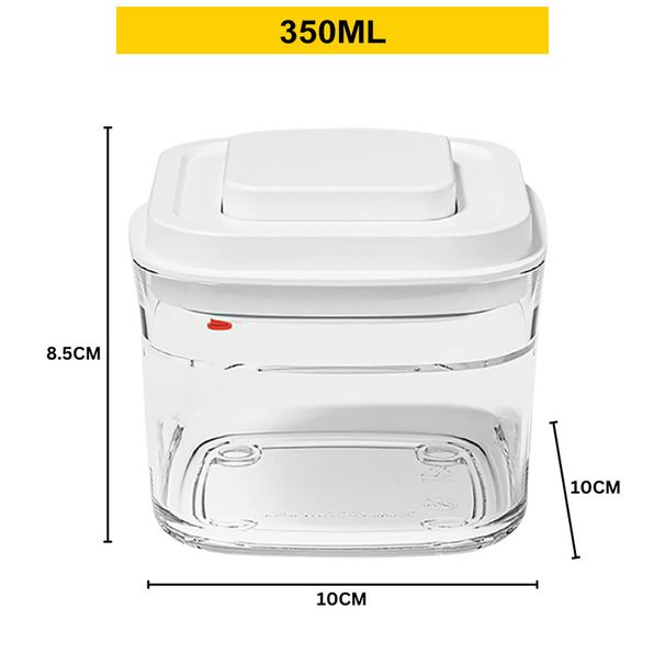 Stackable Transparent Vacuum Sealed Container, Extra Airtight Plastic Dry Food Storage Box For Kitchen Pantry_maomaolike.com